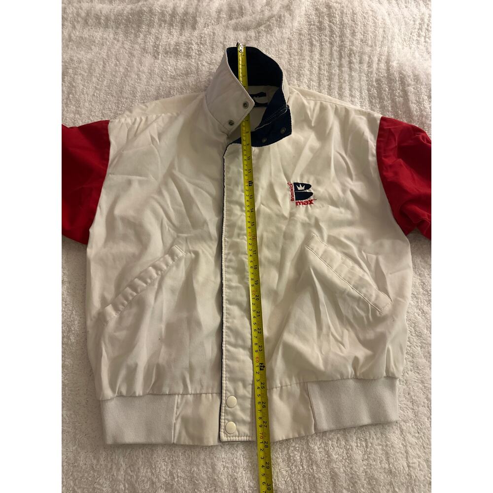 Vintage Dunbrooke Brunswick Max Bowling Jacket Mens M Red White Blue USA 80s - Picture 8 of 8